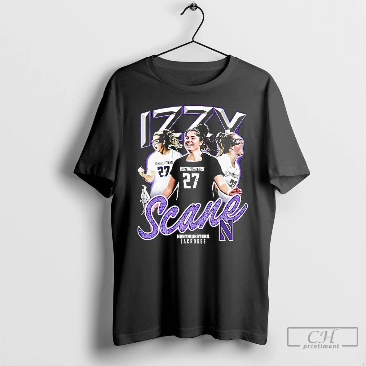 Classic Izzy Scane Portrait Northwestern Wildcats Lacrosse T Shirts Hoodie, Sweatshirt | InkNestWear.com