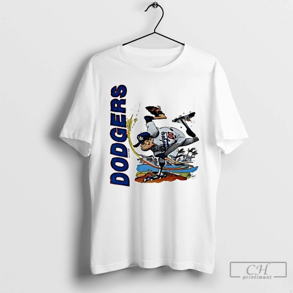 Classic Jack Davis Dodgers Vintage 1989 Cartoon T Shirts Hoodie, Sweatshirt | InkNestWear.com