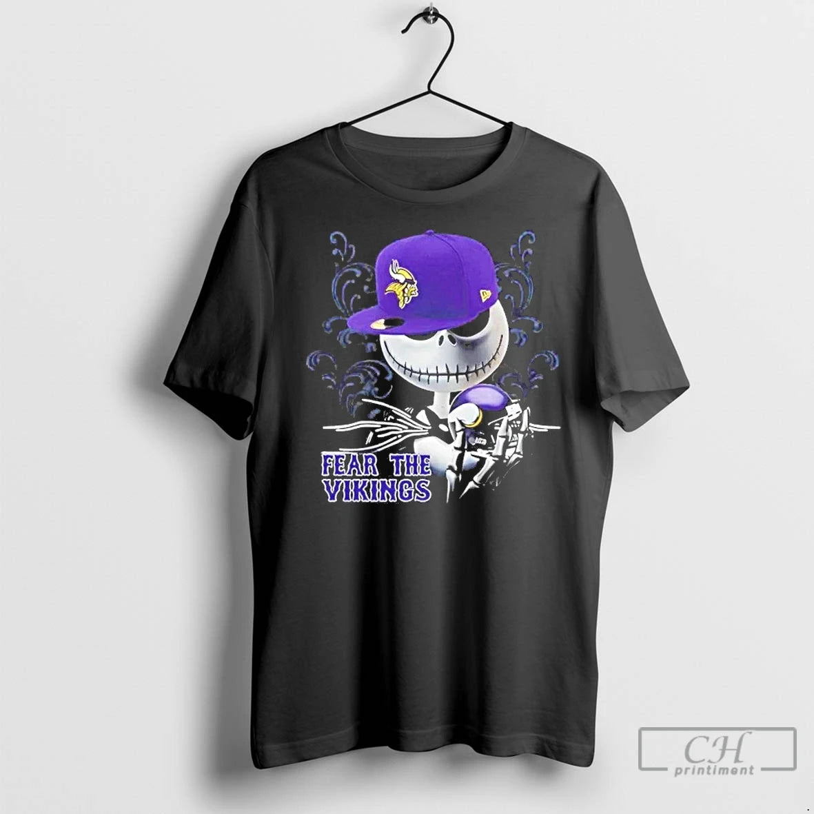 Classic Jack Skellington Fear The Minnasota Vikings T-Shirts, Hoodie, Sweatshirt | InkNestWear.com