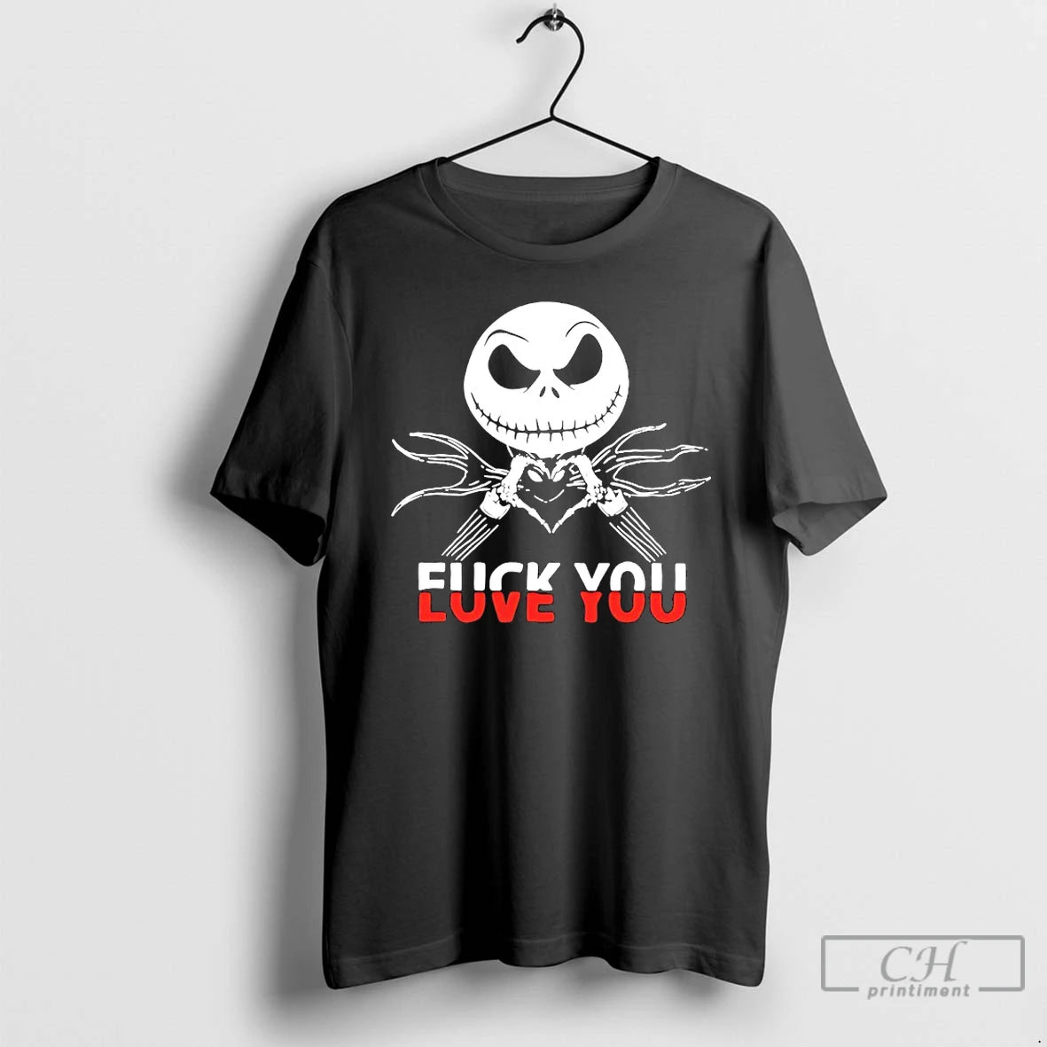 Classic Jack Skellington Fuck Love You Christmas 2025 T Shirts Hoodie, Sweatshirt | InkNestWear.com