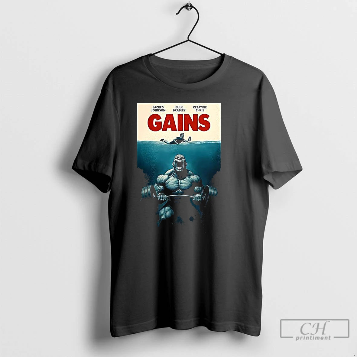 Classic Jacked Johnson Bulk Bradley Creatine Chris Gains Parody T Shirts Hoodie, Sweatshirt | InkNestWear.com