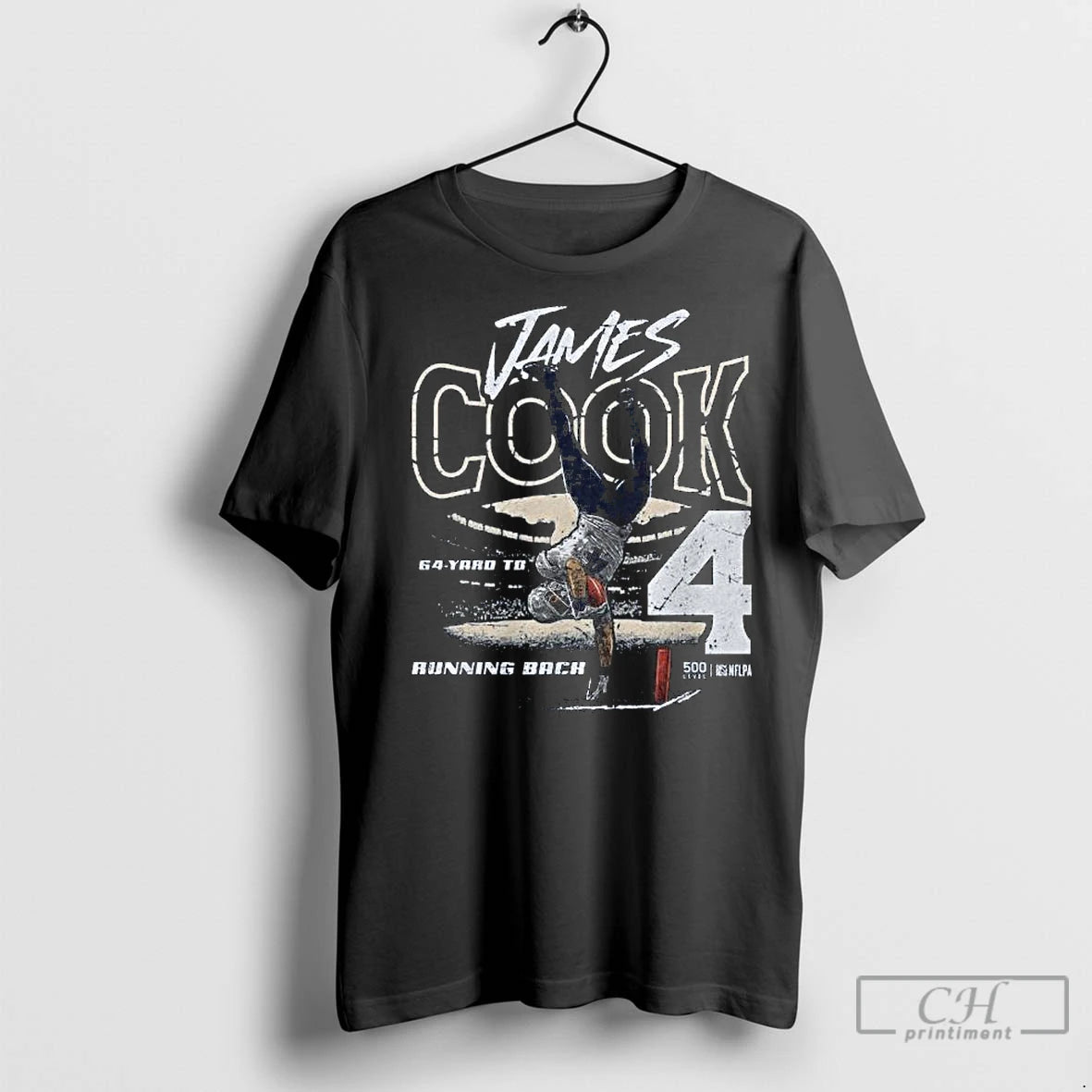 Classic James Cook Buffalo 64 Yd Td Running Back Long Sleve T-Shirts, Hoodie, Sweatshirt | InkNestWear.com