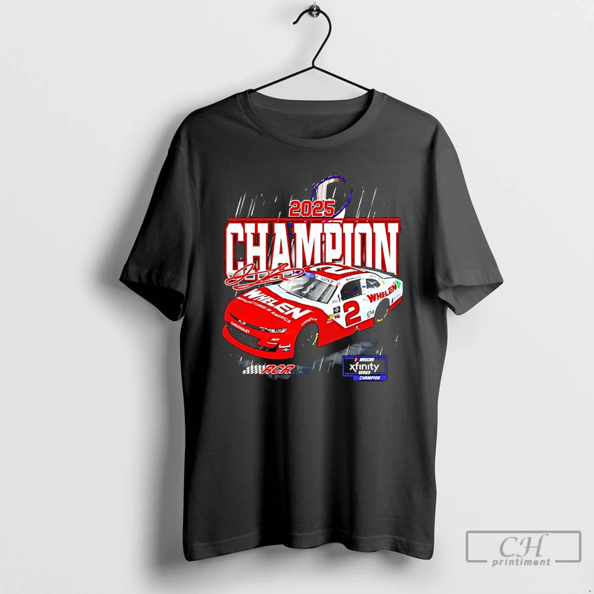 Classic Jesse Love Jr 2025 Nascar Xfinity Series Champion Signature T Shirts Hoodie, Sweatshirt | InkNestWear.com
