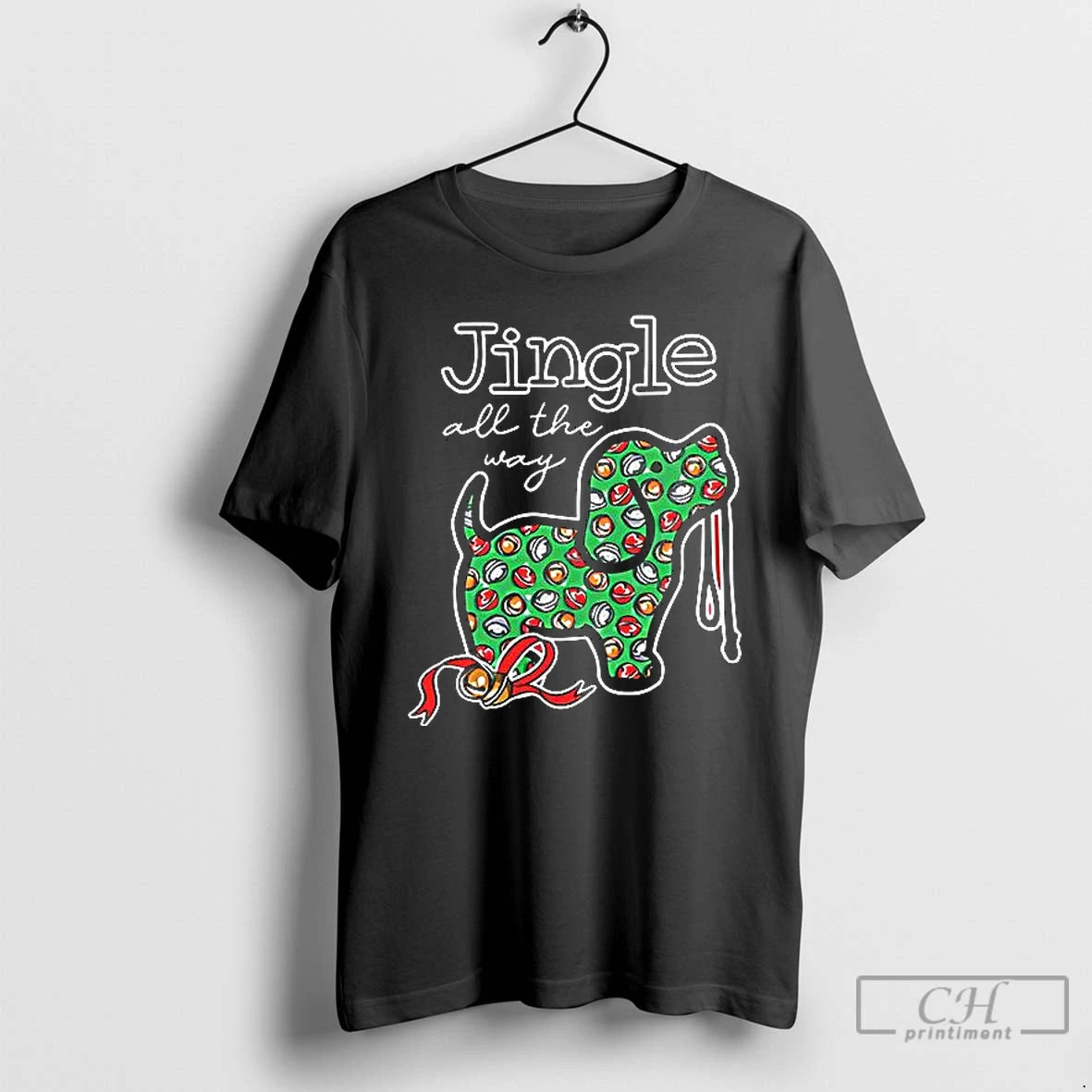 Classic Jingle All The Way Dog Christmas T Shirts Hoodie, Sweatshirt | InkNestWear.com