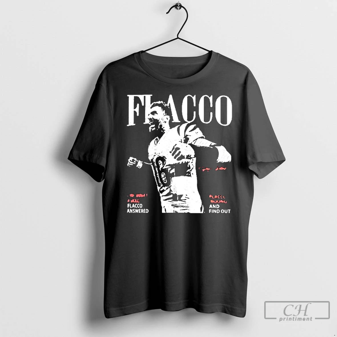 Classic Joe Flacco Cincinnati Asked Flacco Answered Flacco Round And Find Our Signature T-Shirts, Hoodie, Sweatshirt