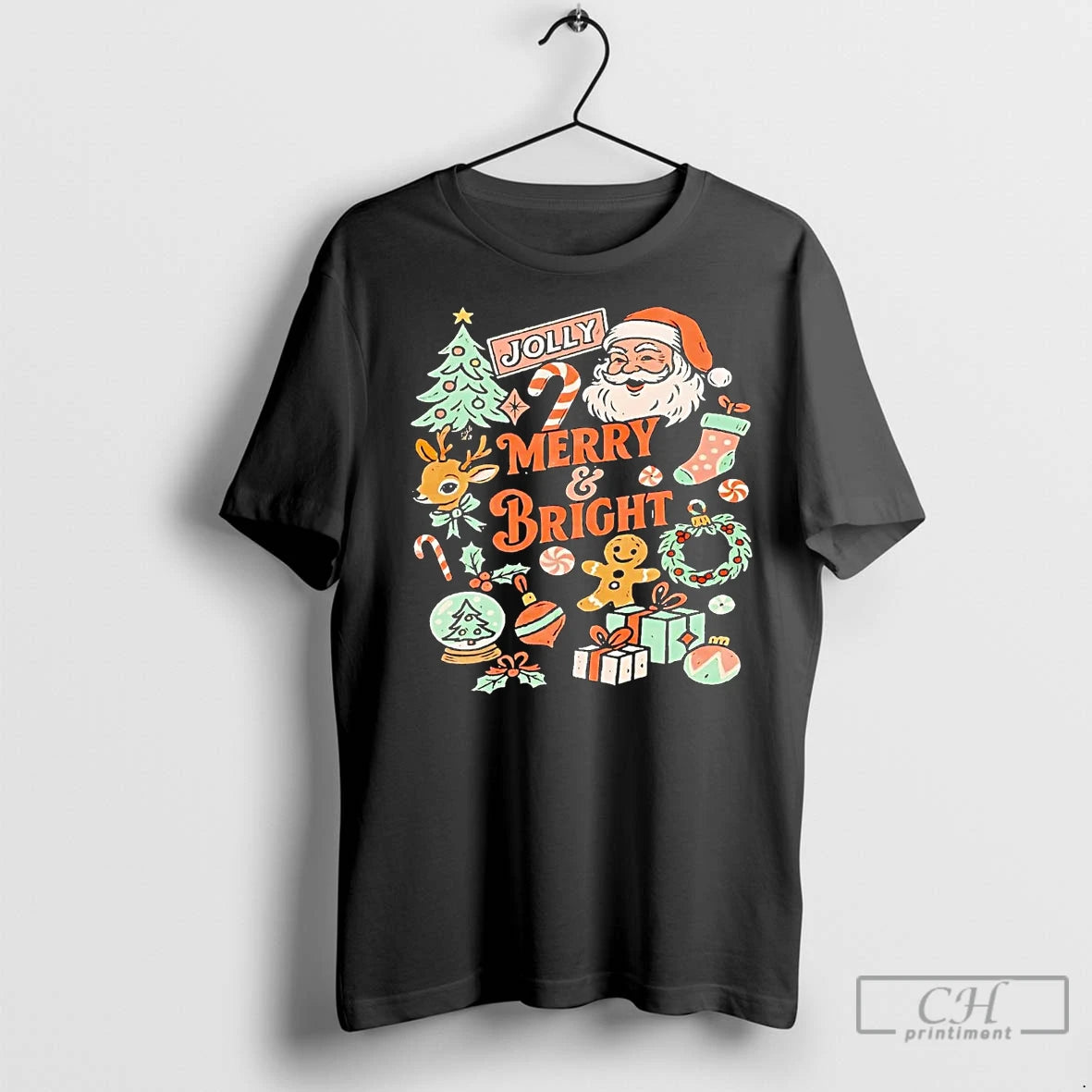 Classic Jolly Merry And Bright Christmas T-Shirts, Hoodie, Sweatshirt | InkNestWear.com