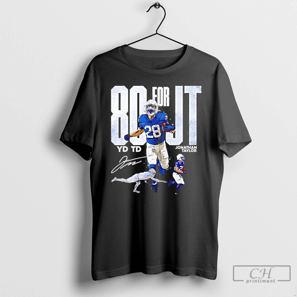 Classic Jonathan Taylor Indianapolis Colts 80 For Jt Autographed T Shirts Hoodie, Sweatshirt | InkNestWear.com