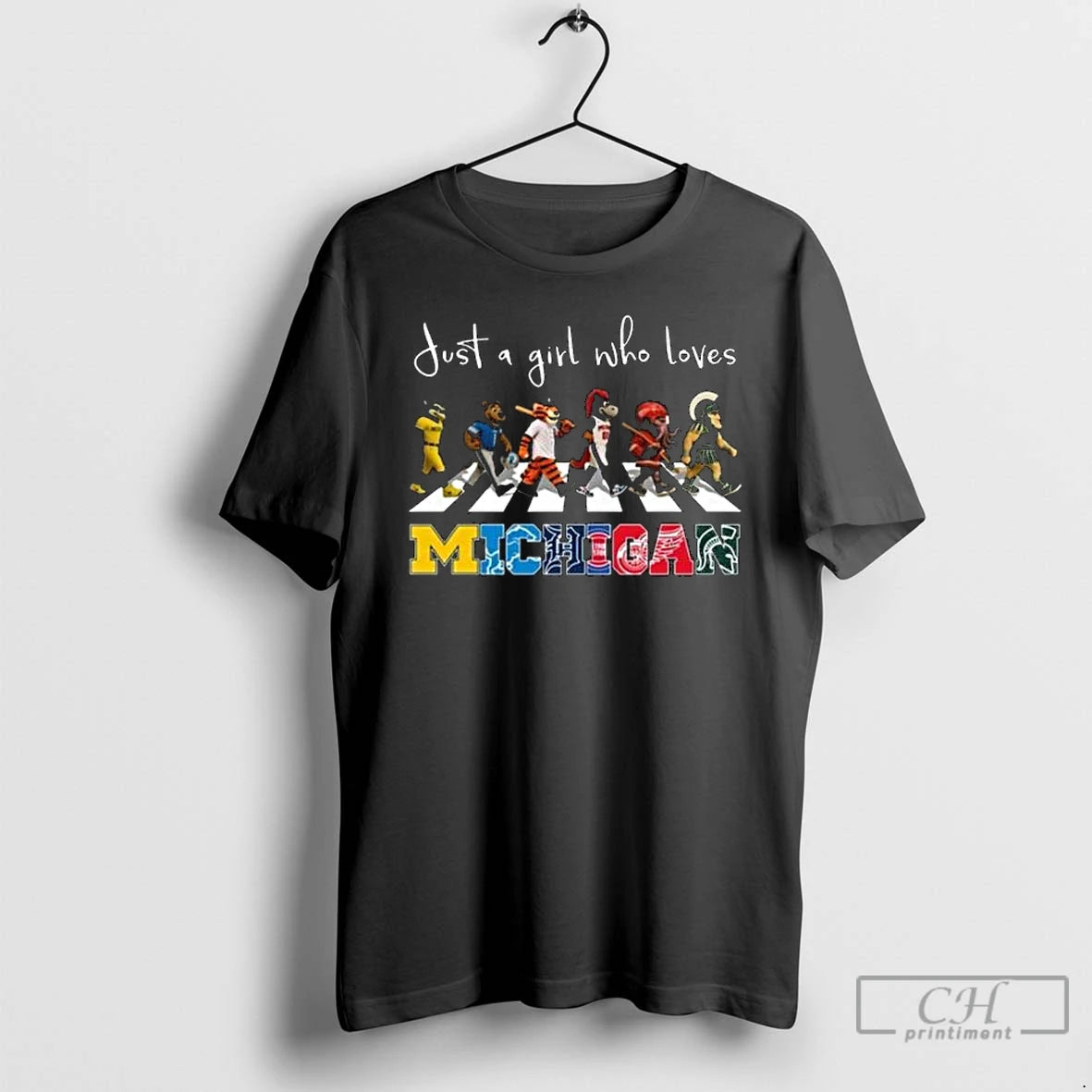 Classic Just A Girl Who Loves Mascot Michigan City Sports All Team 2025 Long Sleve T-Shirts, Hoodie, Sweatshirt