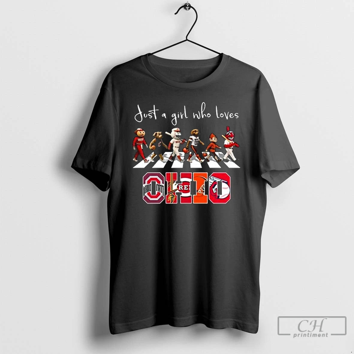Classic Just A Girl Who Loves Mascot Ohio City Sports All Team 2025 Long Sleve T-Shirts, Hoodie, Sweatshirt | InkNestWear.com