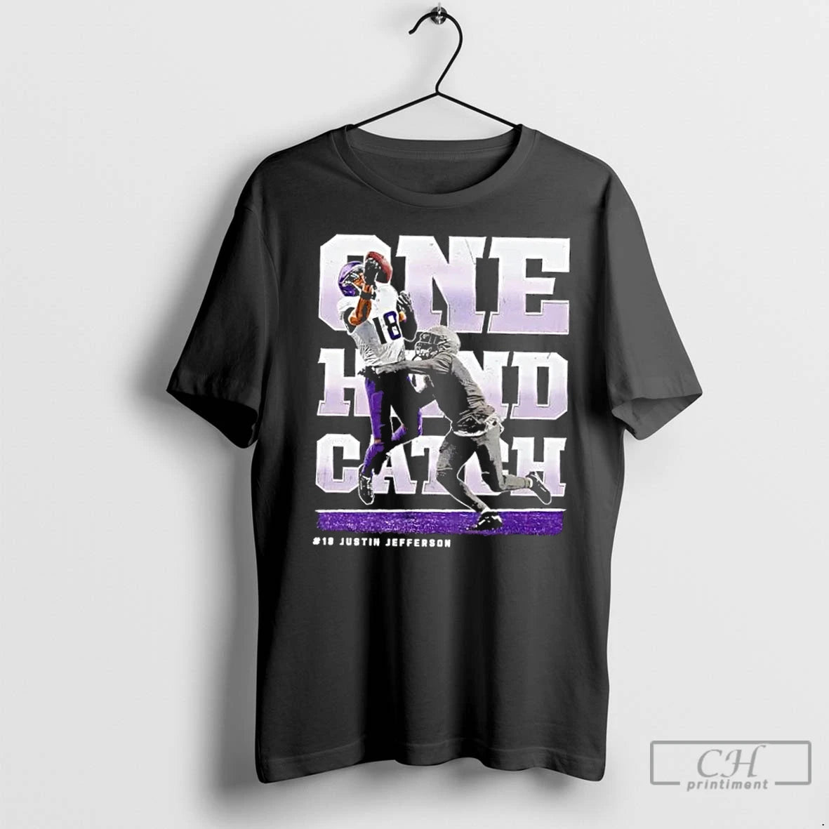 Classic Justin Jefferson Minnesota Vikings One Hand Catch T-Shirts, Hoodie, Sweatshirt | InkNestWear.com