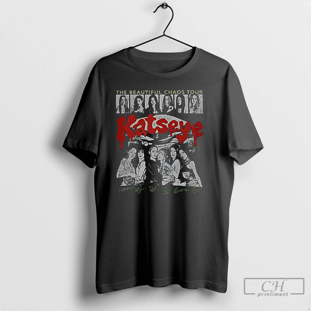 Classic Katseye The Beautiful Chaos Tour T Shirts Hoodie, Sweatshirt | InkNestWear.com