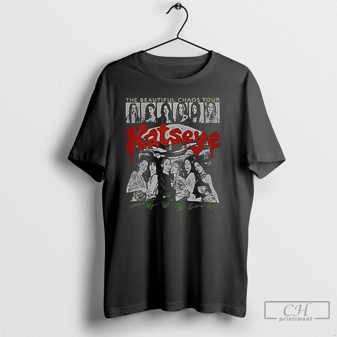 Classic Katseye The Beautiful Chaos Tour T Shirts Hoodie, Sweatshirt | InkNestWear.com