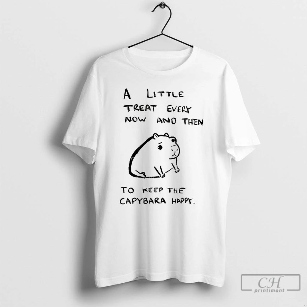 Classic Keep Capybara Happy A Little Treat Every Now And Then To Keep The Capybara T-Shirts, Hoodie, Sweatshirt