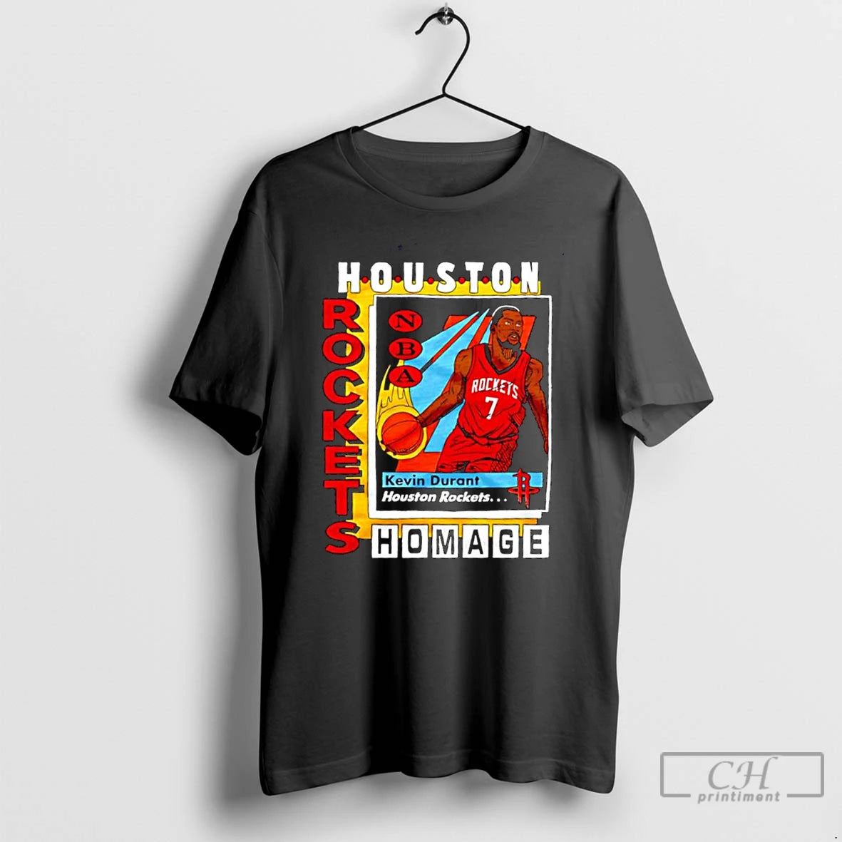Classic Kevin Durant Houston Rockets Houston Rockets Homage Trading Card Graphic T Shirts Hoodie, Sweatshirt