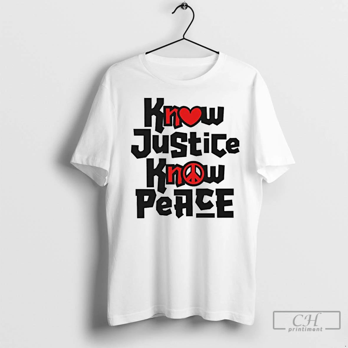 Classic Know Justice Know Peace Ornaments T-Shirts, Hoodie, Sweatshirt | InkNestWear.com
