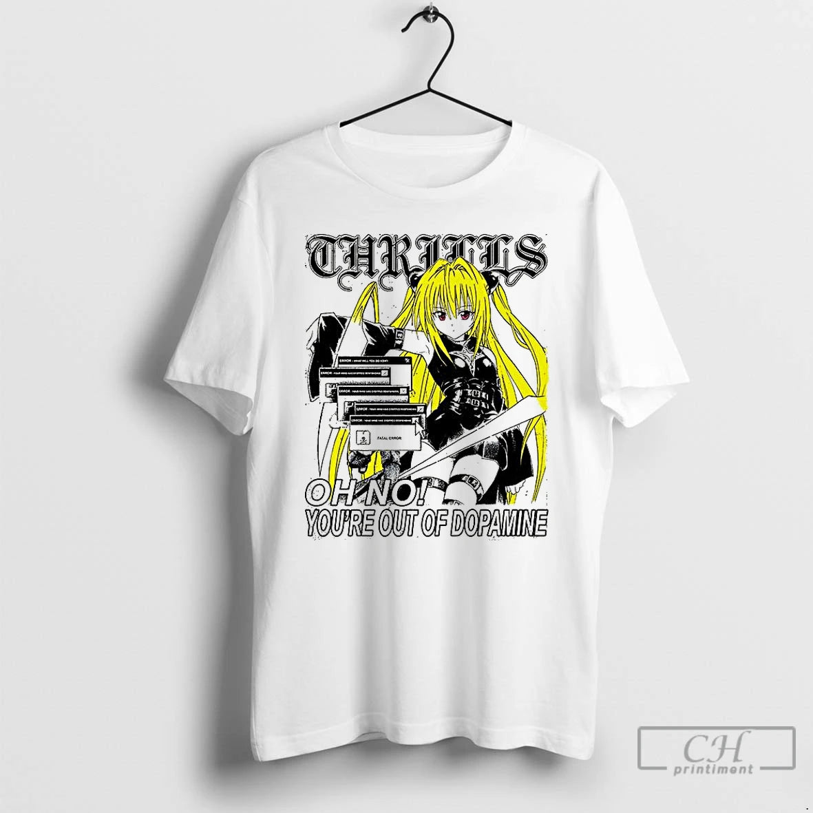Classic Konjiki No Yami To Love Ru Thrills Oh No Youre Out Of Dopamine Anime T-Shirts, Hoodie, Sweatshirt | InkNestWear.com