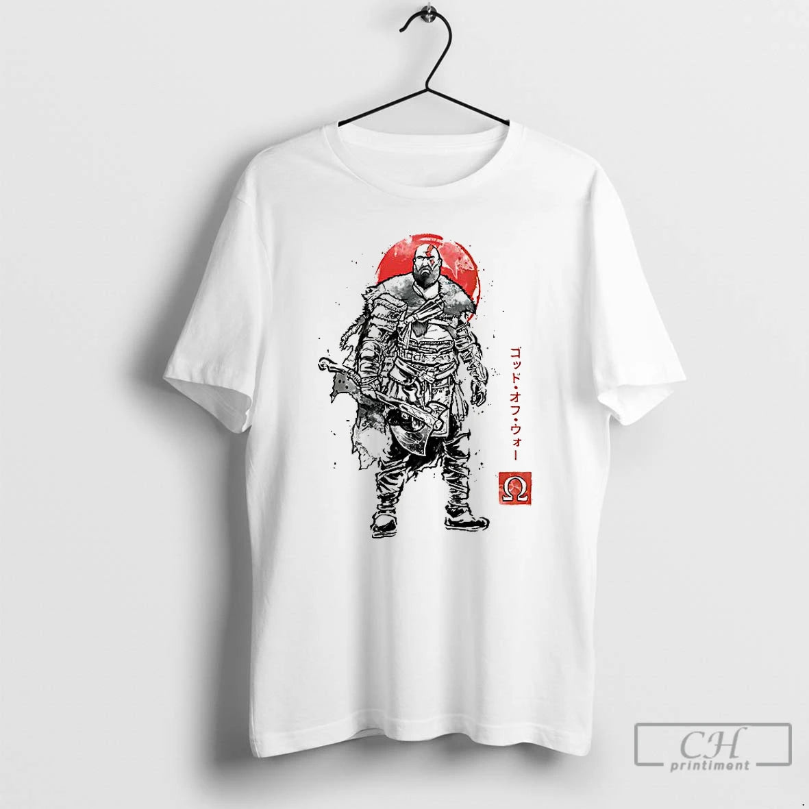 Classic Kratos God Of War Characters The Rustlord Eternal Sumi E T-Shirts, Hoodie, Sweatshirt | InkNestWear.com