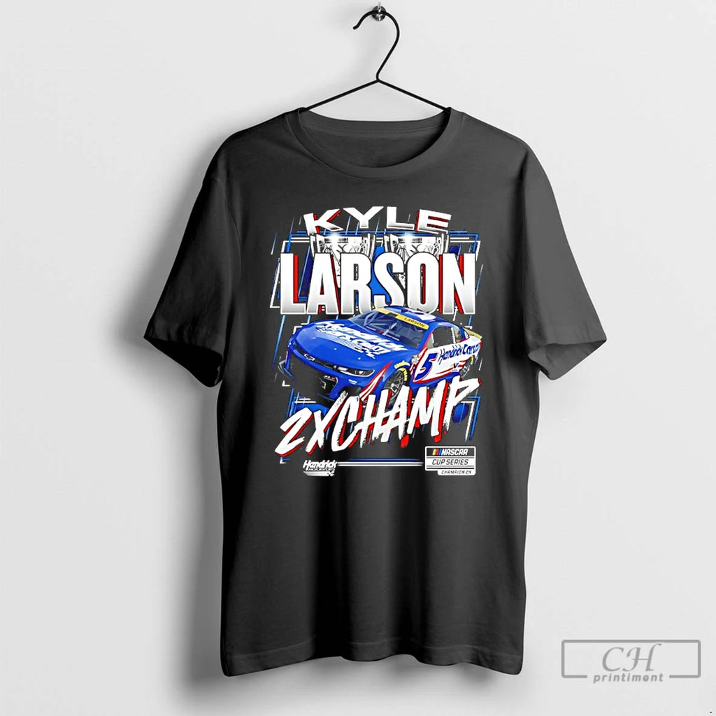 Classic Kyle Larson 2025 Nascar Cup Series 2x Champion T Shirts Hoodie, Sweatshirt | InkNestWear.com
