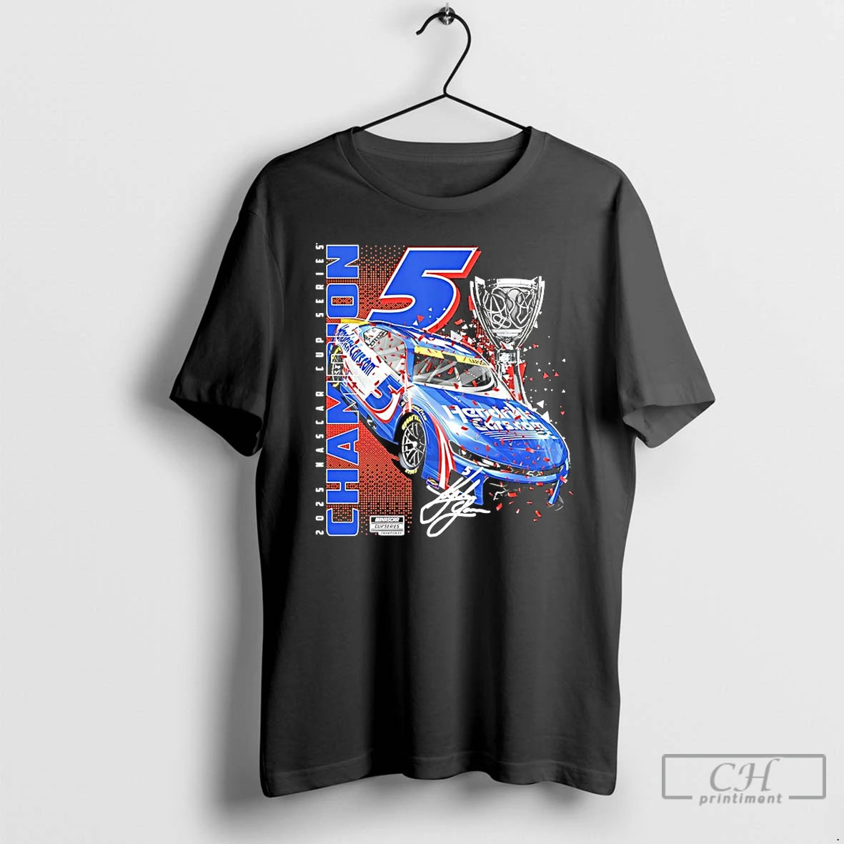 Classic Kyle Larson 2025 Nascar Cup Series Champion Car Signature T Shirts Hoodie, Sweatshirt | InkNestWear.com