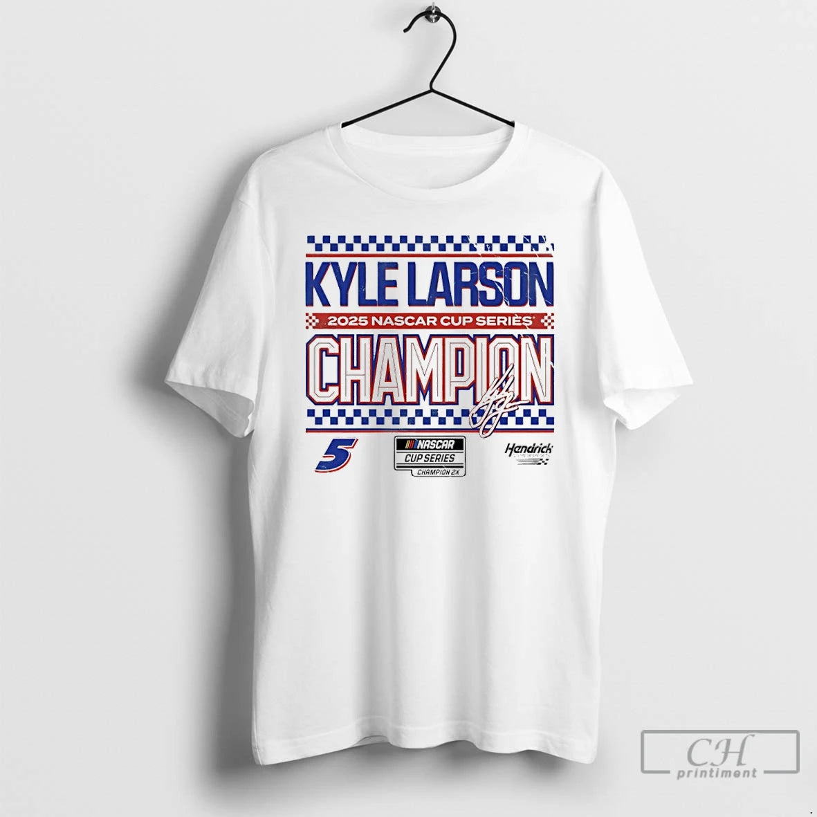 Classic Kyle Larson 2025 Nascar Cup Series Champion Signature T Shirts Hoodie, Sweatshirt | InkNestWear.com