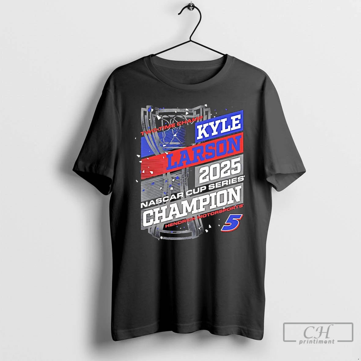 Classic Kyle Larson H2025 Nascar Cup Series 2 Time Champion Trophies T Shirts Hoodie, Sweatshirt | InkNestWear.com