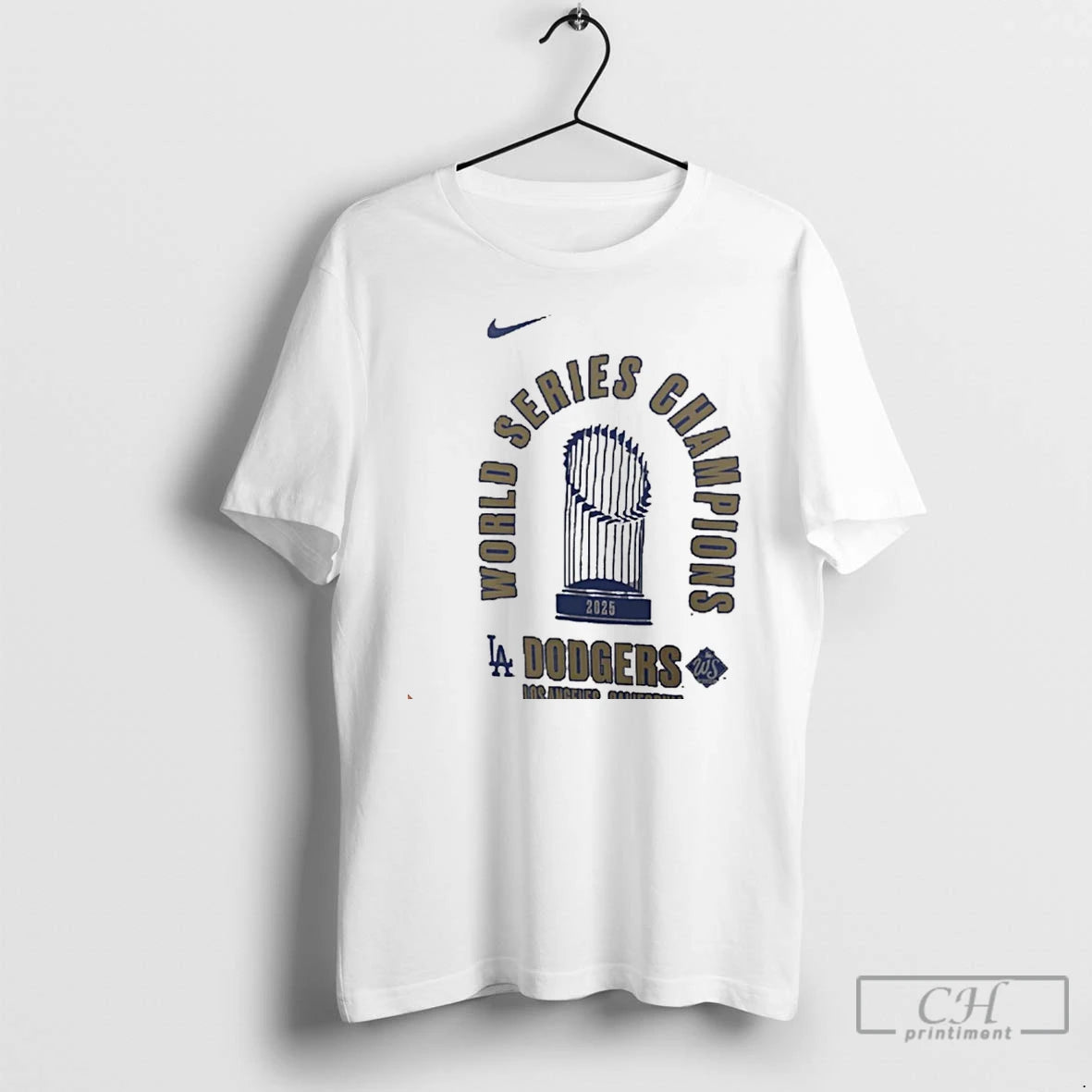 Classic La Dodgers 2025 World Series Champions Trophy Christmas T Shirts Hoodie, Sweatshirt | InkNestWear.com