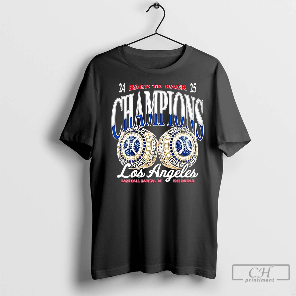 Classic La Dodgers 2025 Back To Back Rings Champions T-Shirts, Hoodie, Sweatshirt | InkNestWear.com