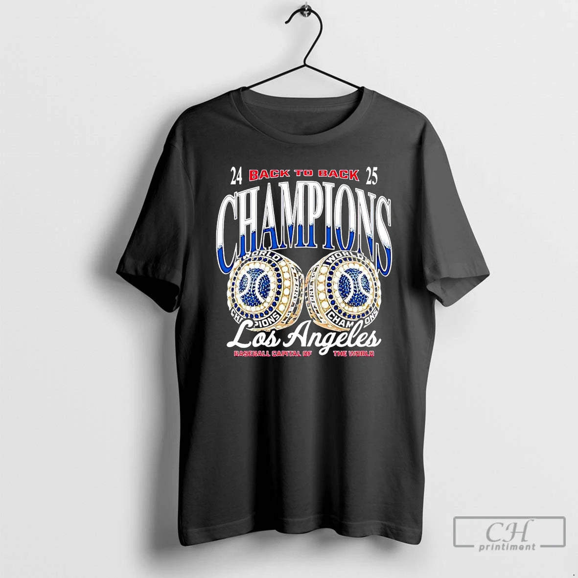 Classic La Dodgers 2025 Back To Back Rings Champions T Shirts Hoodie, Sweatshirt | InkNestWear.com