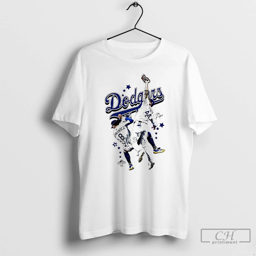 Classic La Dodgers Andy Pages And Enrique Hernandez 2025 World Series Champs Signatures T Shirts Hoodie, Sweatshirt