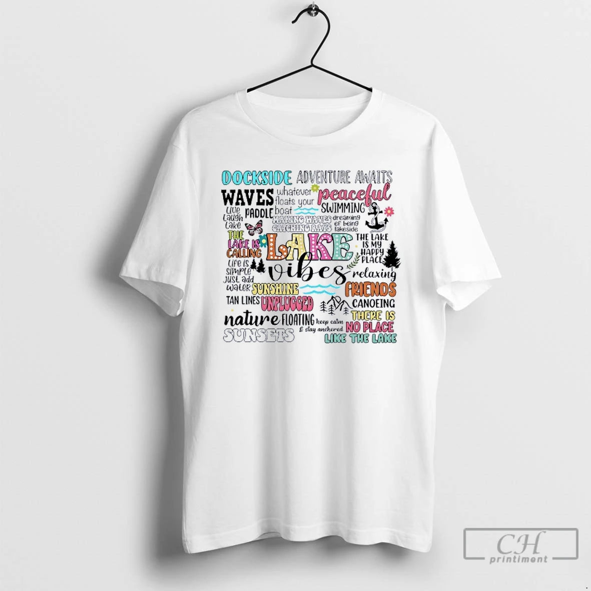 Classic Lake Vibes Dockside Adventure Awaits Peaceful Swimming T Shirts Hoodie, Sweatshirt | InkNestWear.com