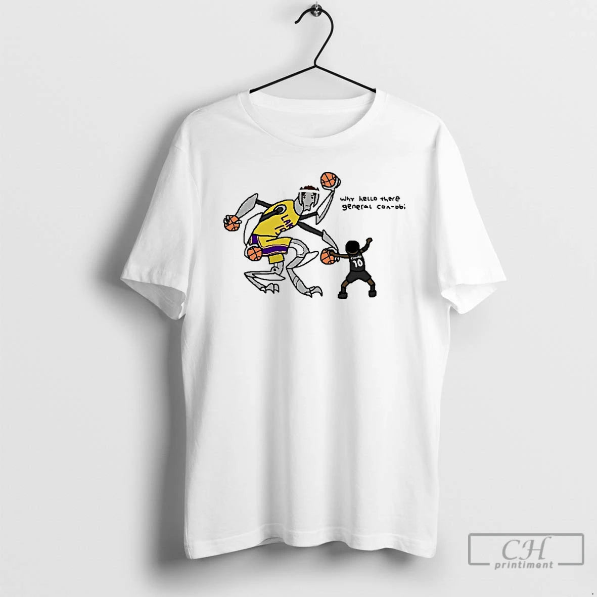 Classic Lakers Vs Timberwolves Why Hello There General Con Obi T Shirts Hoodie, Sweatshirt | InkNestWear.com