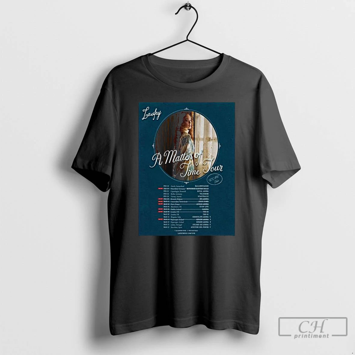 Classic Laufey A Matter Of Time New Tour Uk Eu 2025 Long Sleve T Shirts Hoodie, Sweatshirt | InkNestWear.com