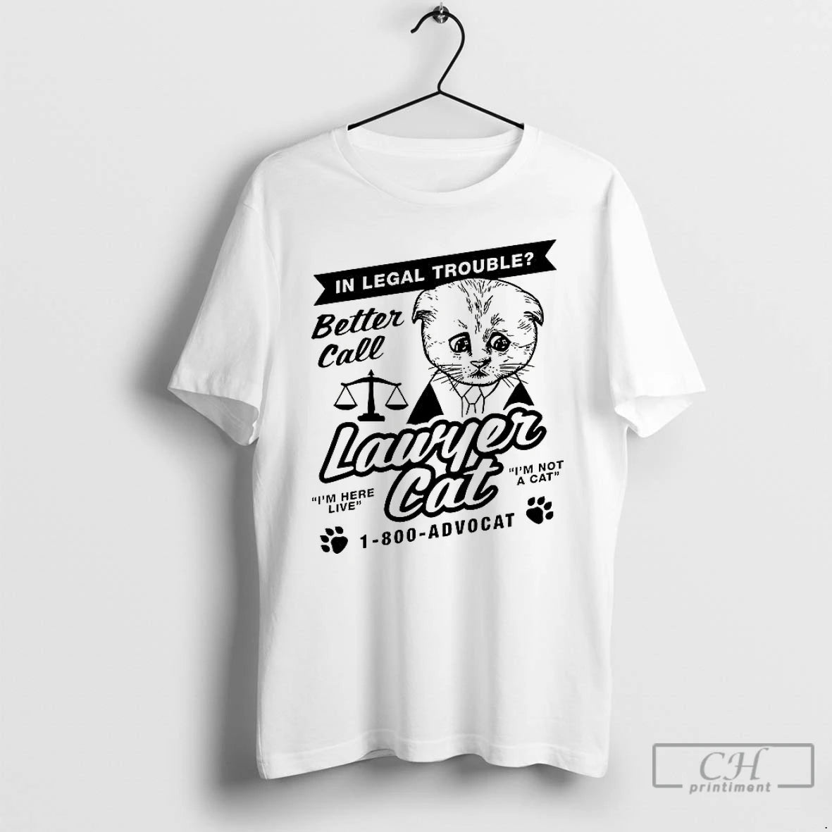 Classic Lawyer Cat Legal Trouble Better Call T-Shirts, Hoodie, Sweatshirt