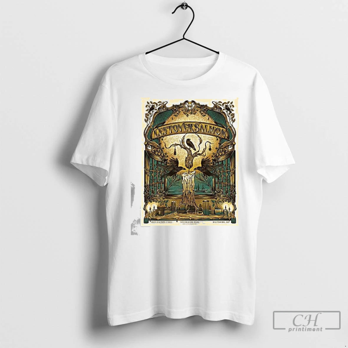 Classic Leftover Salmon Baltimore Maryland 2025 Event Halloween At Nevermore Hall On October 31 And T-Shirts, Hoodie,...