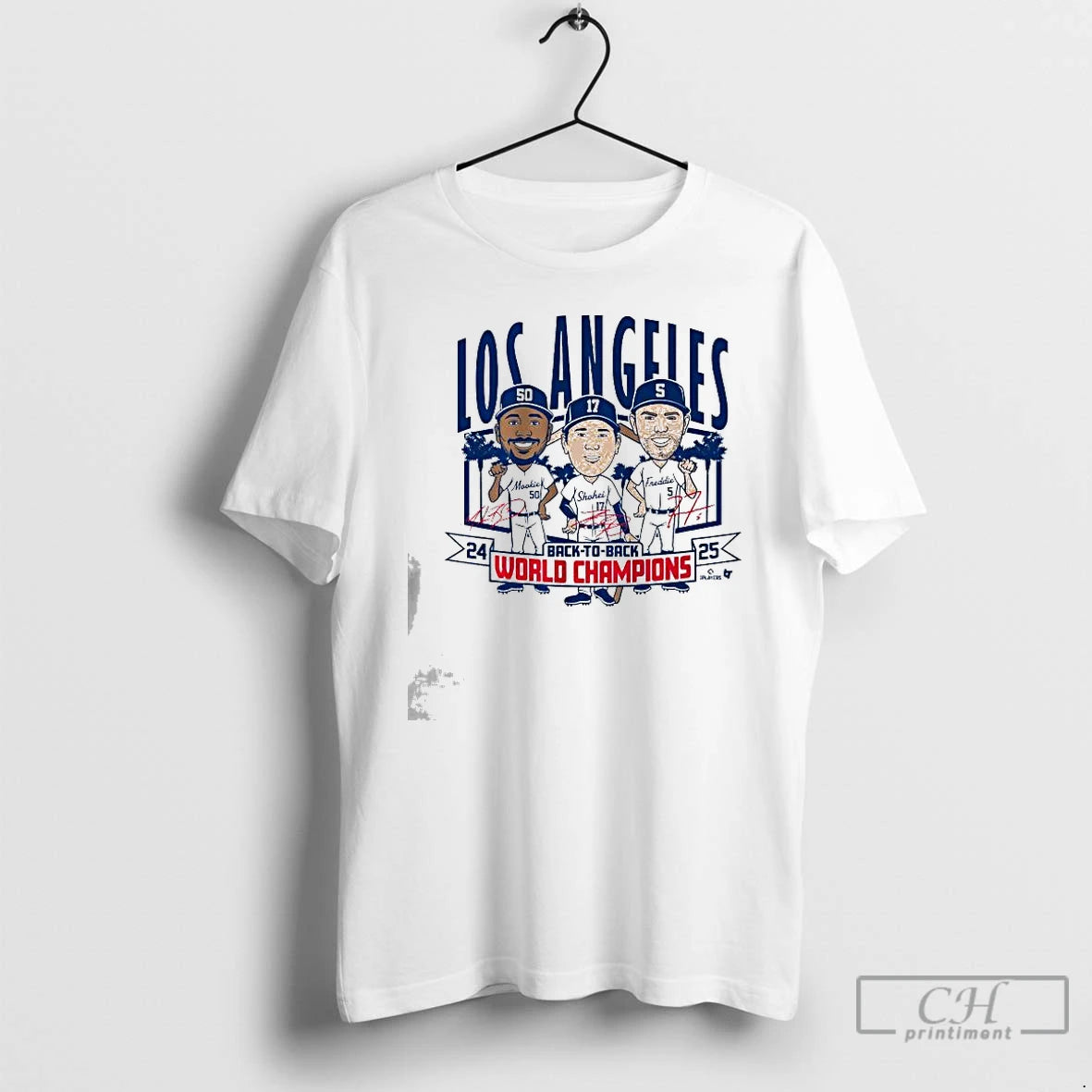 Classic Los Angeles Baseball Back To Back World Champs Caricatures 2025 T Shirts Hoodie, Sweatshirt | InkNestWear.com