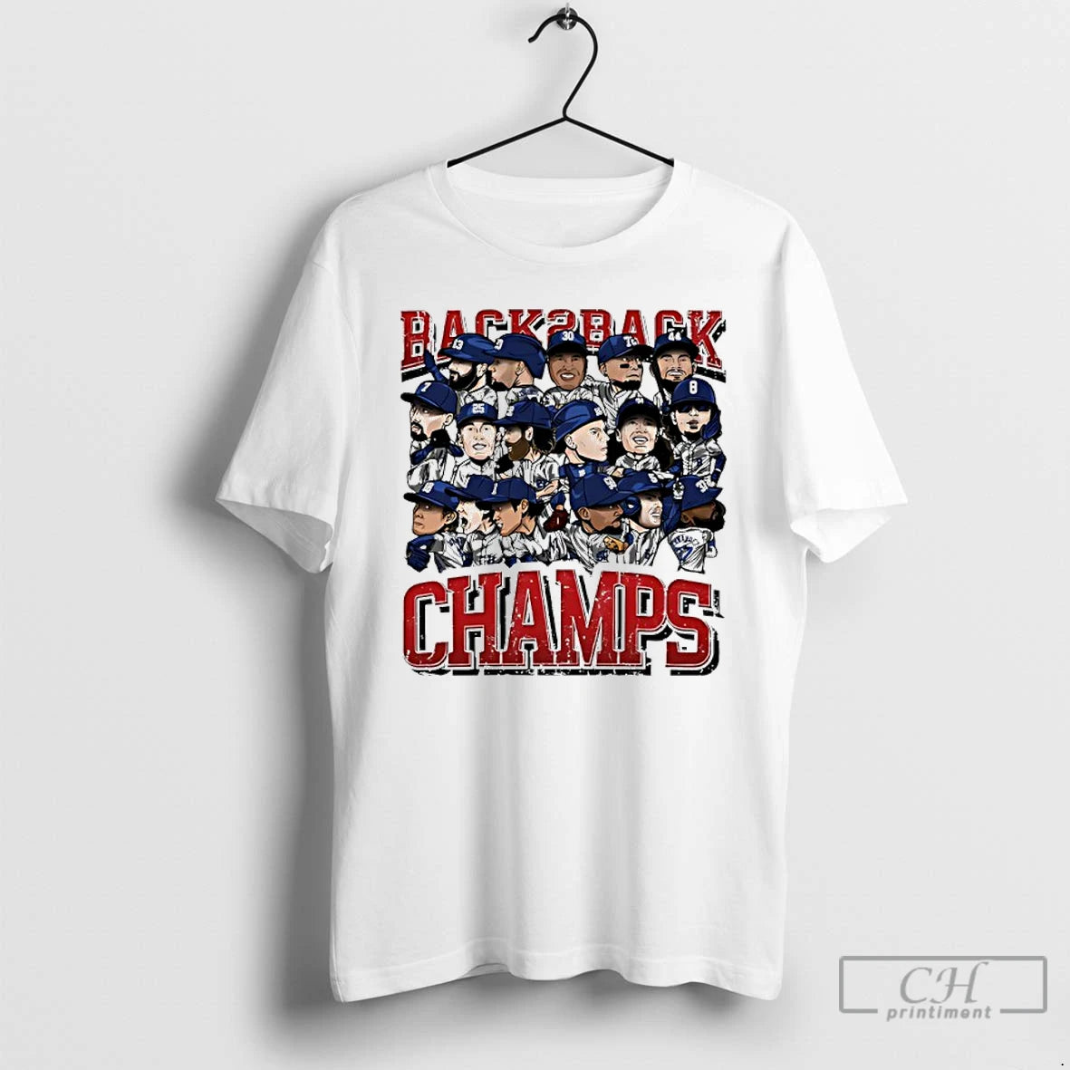 Classic Los Angeles Dodgers 2025 Back 2 Back Champs Players Cartoon T Shirts Hoodie, Sweatshirt | InkNestWear.com
