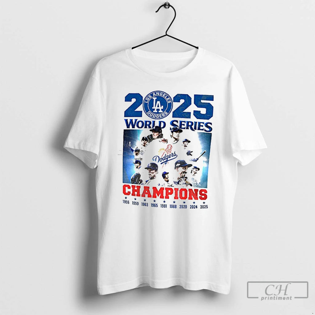 Classic Los Angeles Dodgers 2025 Back To Back World Series Champions 1955 2025 T Shirts Hoodie, Sweatshirt | InkNestWear.com