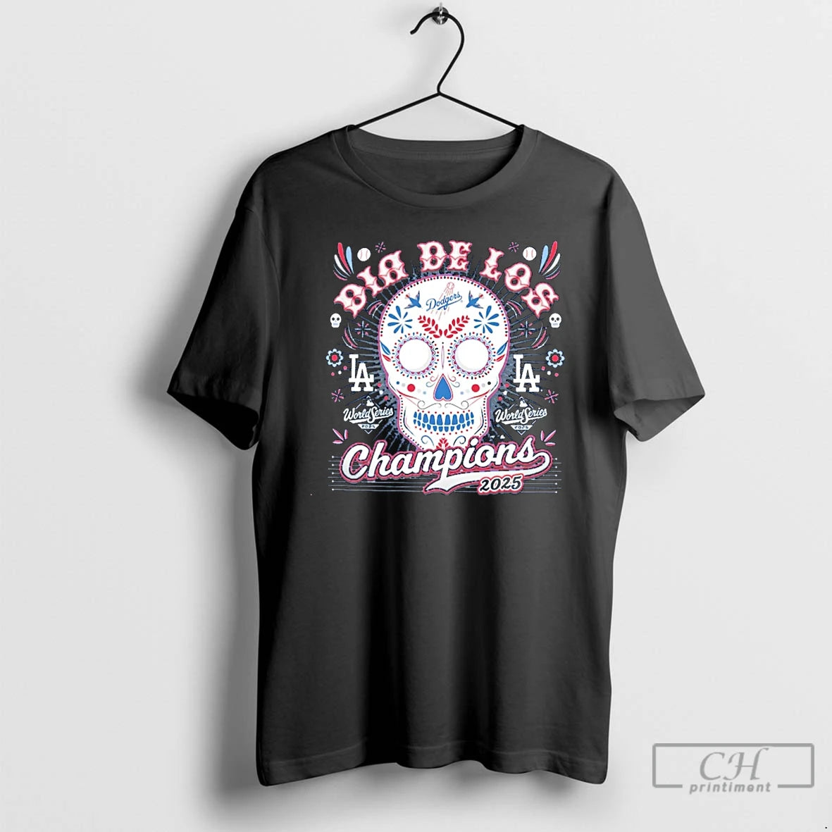 Classic Los Angeles Dodgers 2025 World Series Champions Dia De Los Champions Franklin Christmas T-Shirts, Hoodie, Sweatshirt