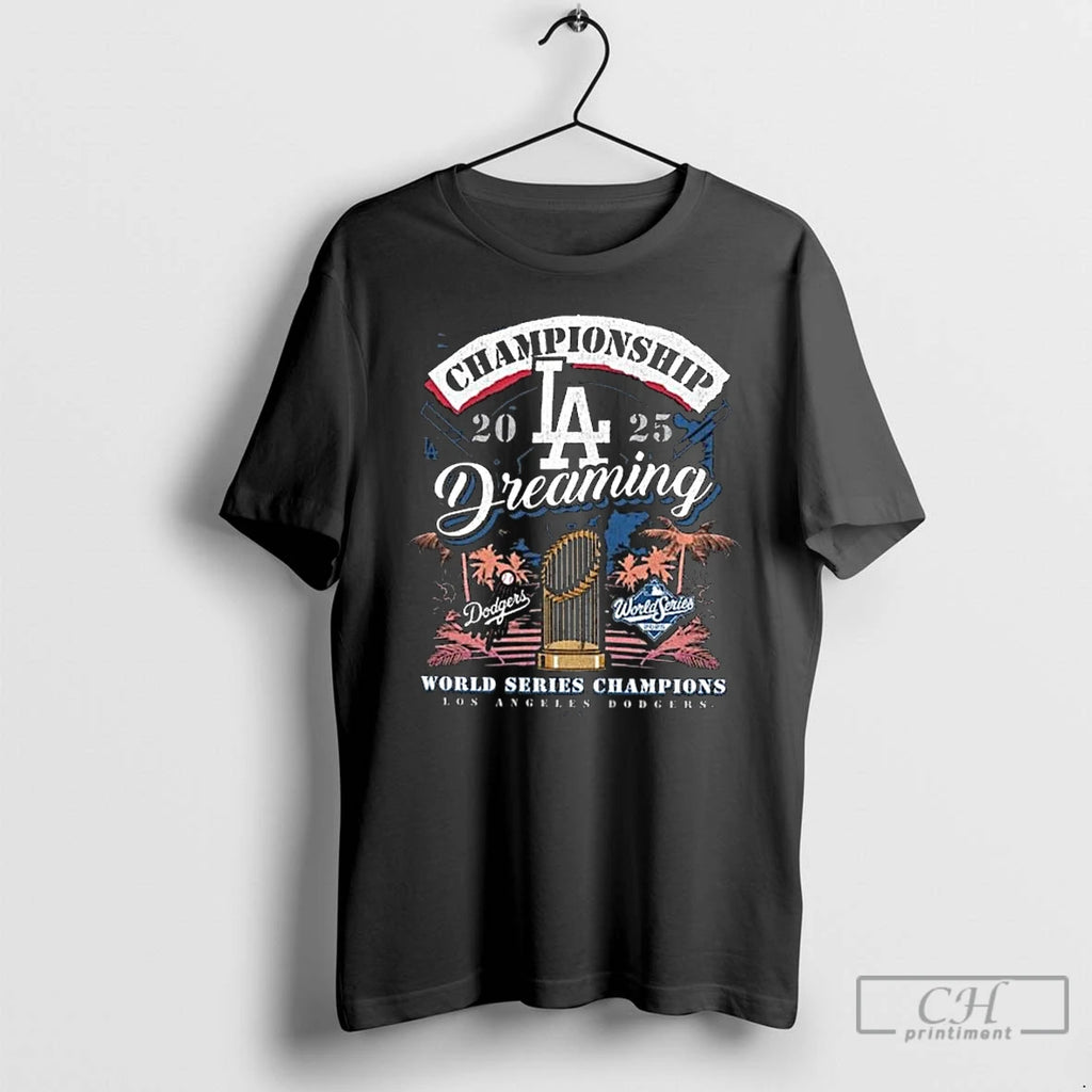 Classic Los Angeles Dodgers 2025 World Series Champions Dreaming Franklin Long Sleve T Shirts Hoodie, Sweatshirt