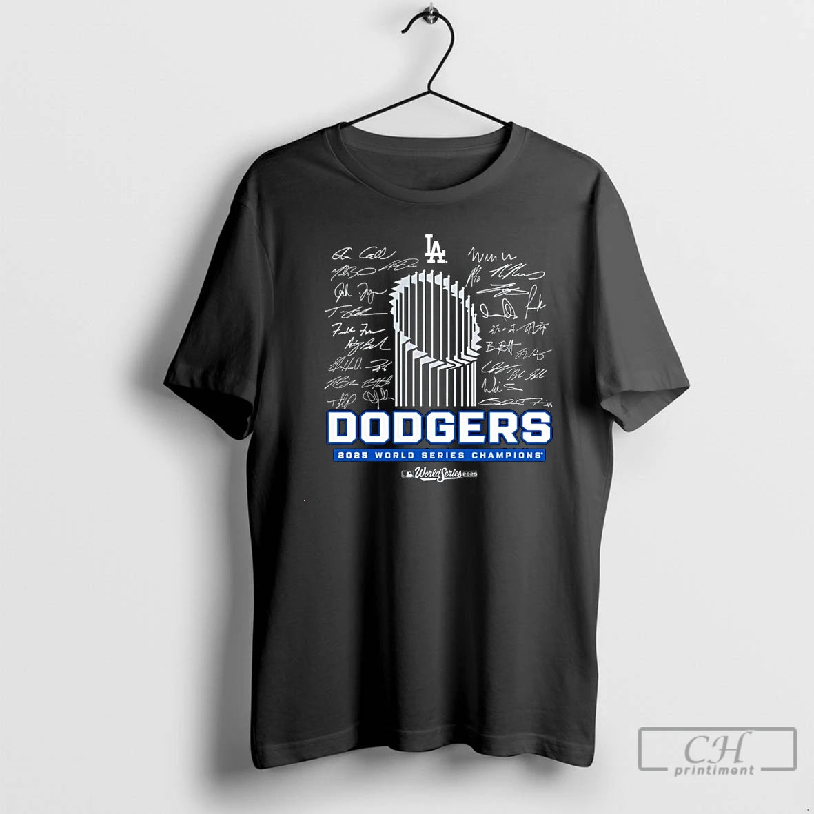 Classic Los Angeles Dodgers 2025 World Series Champions Signature Roster Christmas T Shirts Hoodie, Sweatshirt