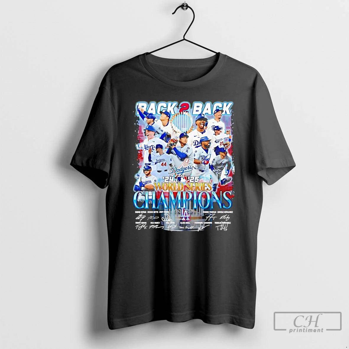 Classic Los Angeles Dodgers 24 25 World Series Champions Signatures T Shirts Hoodie, Sweatshirt | InkNestWear.com