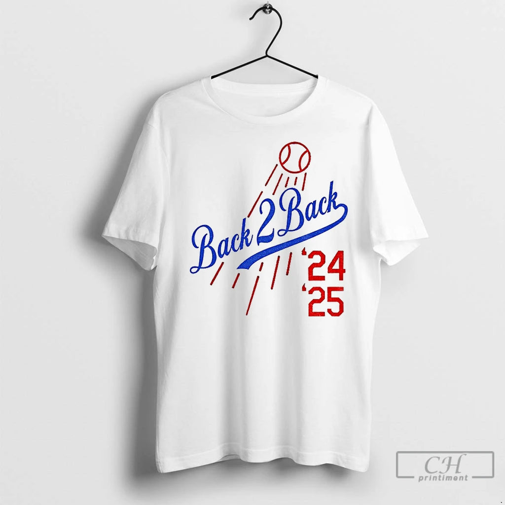 Classic Los Angeles Dodgers Back 2 Back World Series 2024 2025 Champions Vintage T-Shirts, Hoodie, Sweatshirt