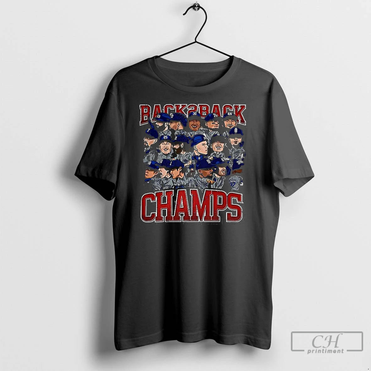 Classic Los Angeles Dodgers Back To Back World Champs Caricatures T-Shirts, Hoodie, Sweatshirt | InkNestWear.com