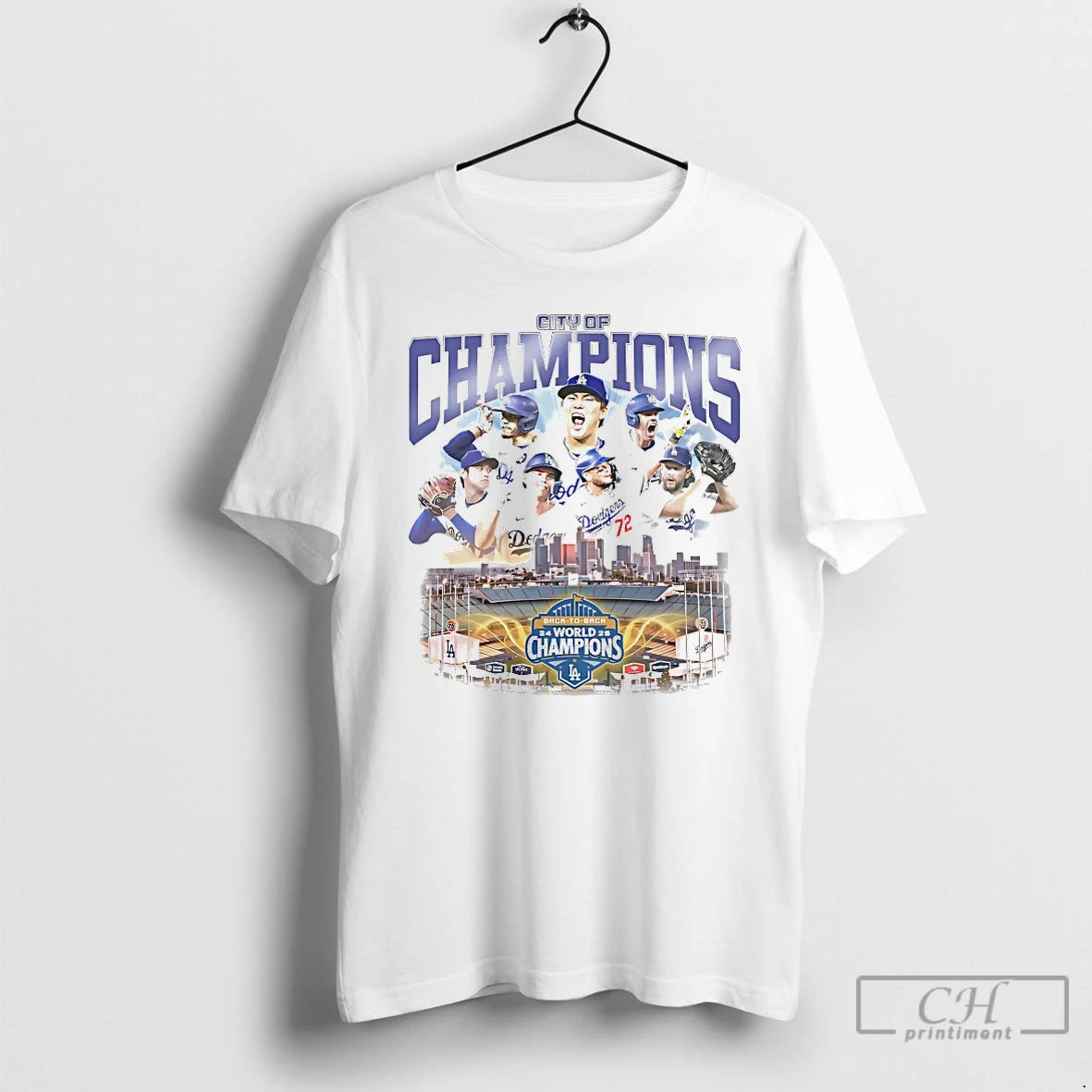Classic Los Angeles Dodgers City Of Champions Back To Back 2024 2025 World Champions T-Shirts, Hoodie, Sweatshirt