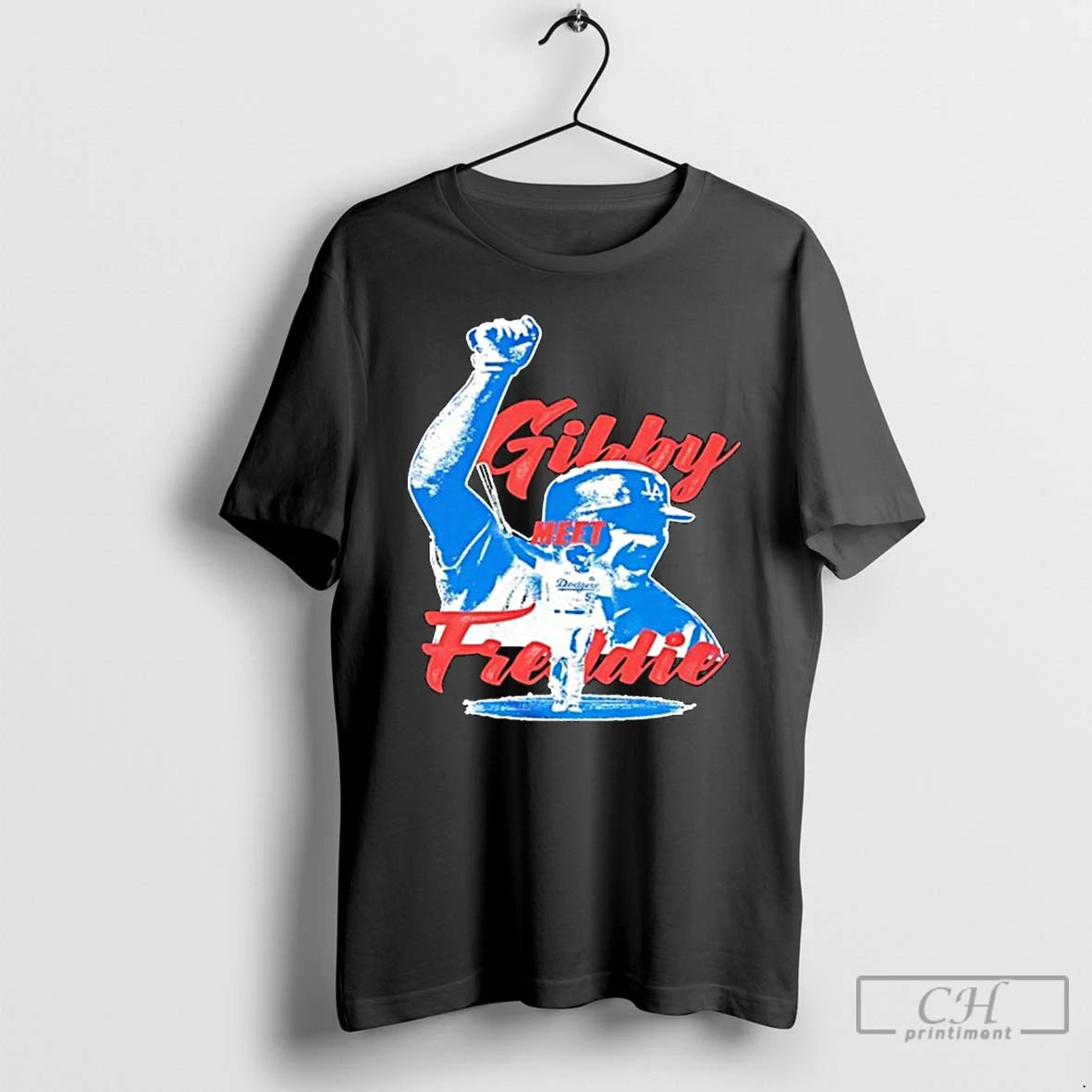 Classic Los Angeles Dodgers Gibby Meet Freddie Freeman Long Sleve T Shirts Hoodie, Sweatshirt | InkNestWear.com