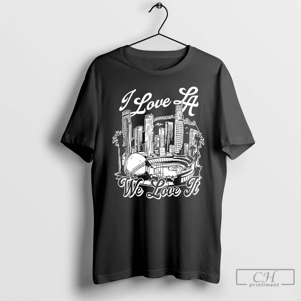 Classic Los Angeles Dodgers I Love La Baseball Cityscape Hollywood Los Angeles T Shirts Hoodie, Sweatshirt | InkNestWear.com