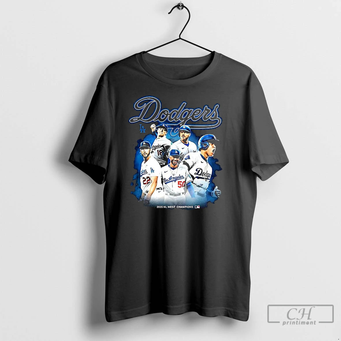 Classic Los Angeles Dodgers Nl West Champions 2025 Player Collage T-Shirts, Hoodie, Sweatshirt | InkNestWear.com