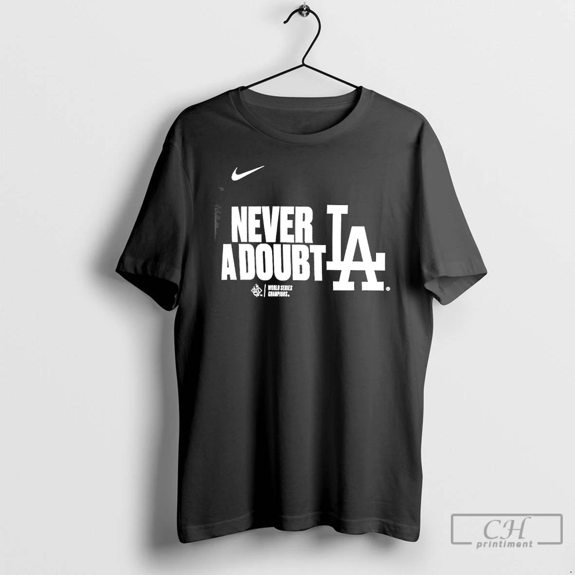 Classic Los Angeles Dodgers Never A Doubt 2025 World Series Champions Batting Cleanup T Shirts Hoodie, Sweatshirt