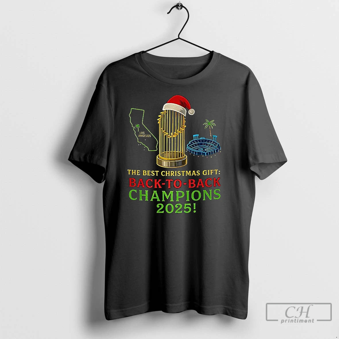 Classic Los Angeles Dodgers Trophy The Best Christmas Gift Back To Back Champions 2025 T-Shirts, Hoodie, Sweatshirt