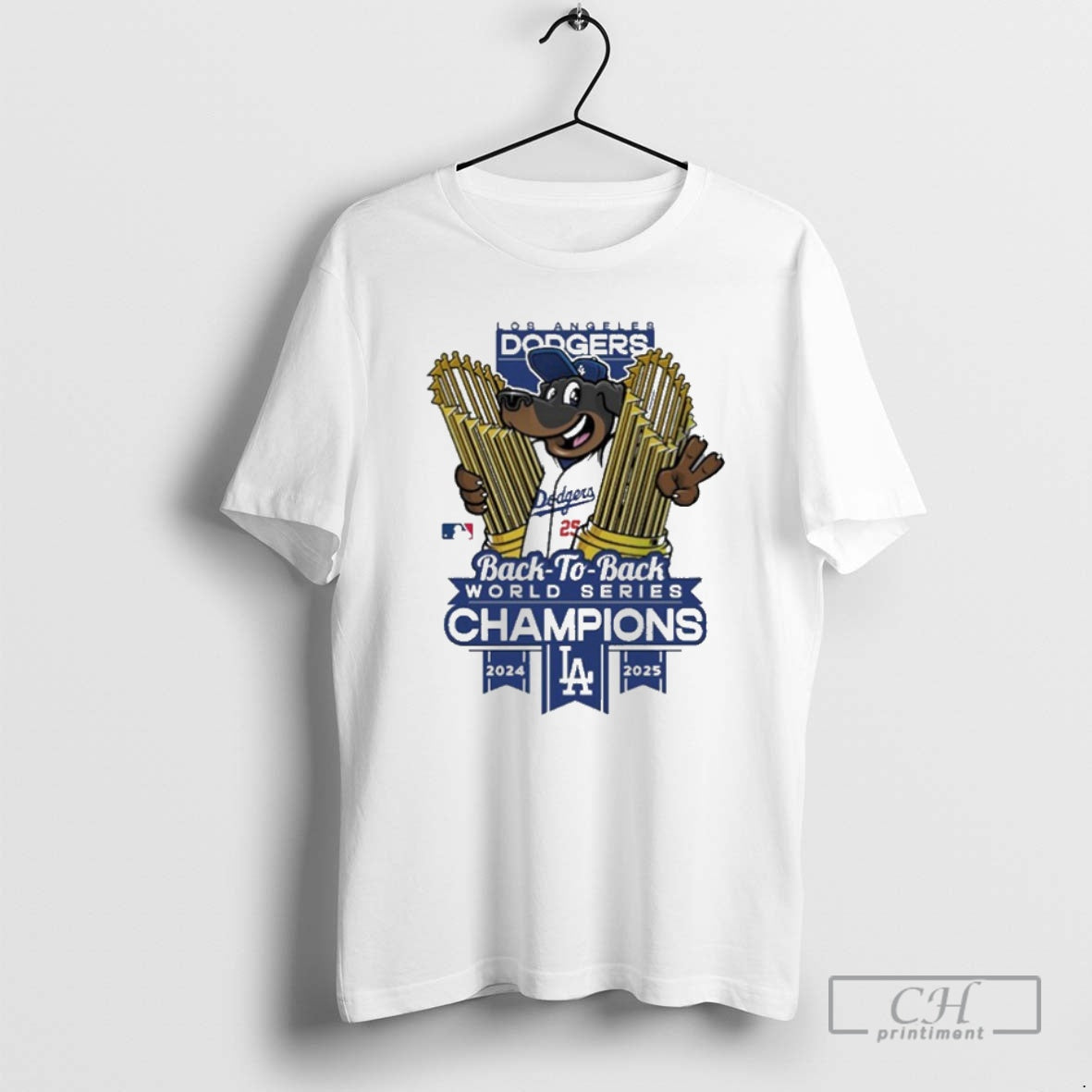 Classic Los Angeles Dodgers Winner Mlb Back To Back Mascot Trophy Cup Hug World Series T-Shirts, Hoodie, Sweatshirt